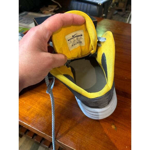 Nike Hyperdunk sneakers Armory Slate 2013 gray and yellow high top basketball - Picture 7 of 7